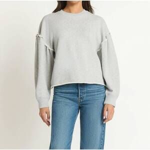 NEW NATION LTD shane crewneck sweatshirt in heather grey